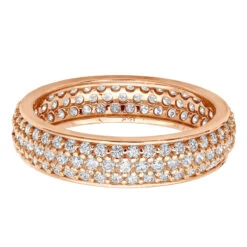 14K White Gold Round Diamond Eternity Ring 1.57ct -H'Hen Sale Store 14k gold round diamond eternity ring 157ct p 24891 backro 20210206