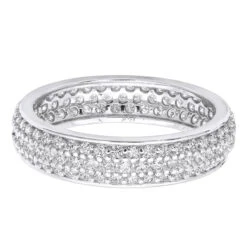 14K White Gold Round Diamond Eternity Ring 1.57ct -H'Hen Sale Store 14k gold round diamond eternity ring 157ct p 24891 backwh 20210206
