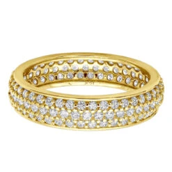 14K White Gold Round Diamond Eternity Ring 1.57ct -H'Hen Sale Store 14k gold round diamond eternity ring 157ct p 24891 backye 20210206