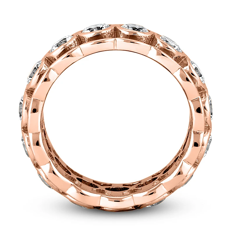 14K White Gold Round Diamond Eternity Ring 2.25ct 9 14K White Gold Round Diamond Eternity Ring 2.25ct - Image 7