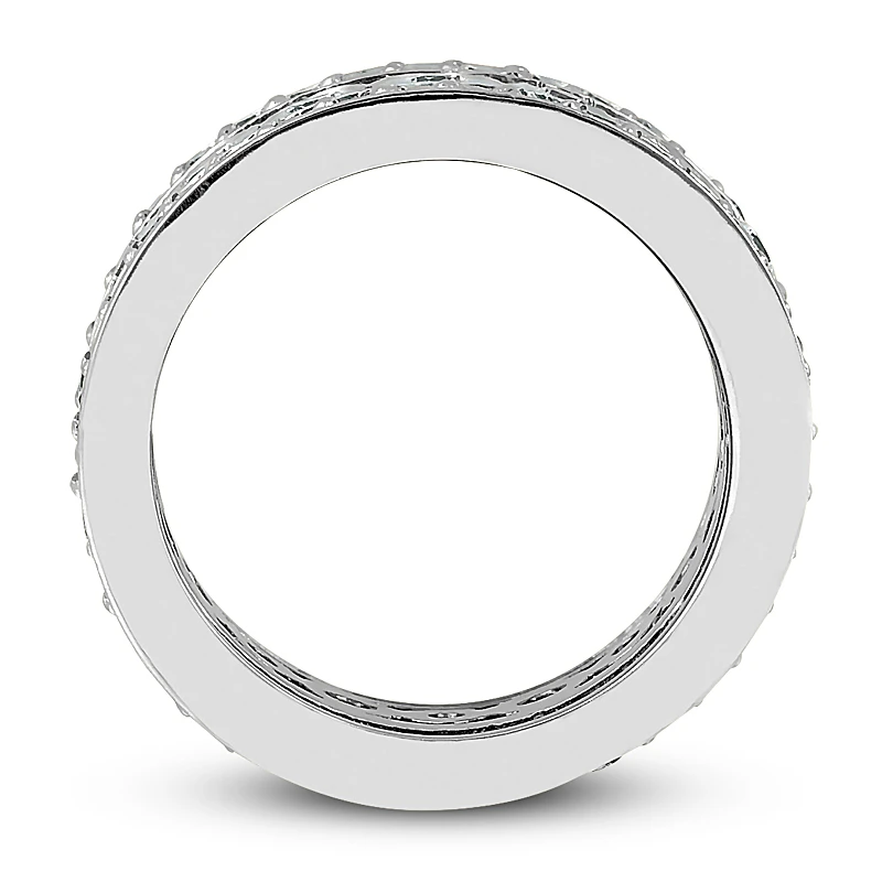 14K White Gold Round Diamond Eternity Ring 2.48ct 11 14K White Gold Round Diamond Eternity Ring 2.48ct - Image 9