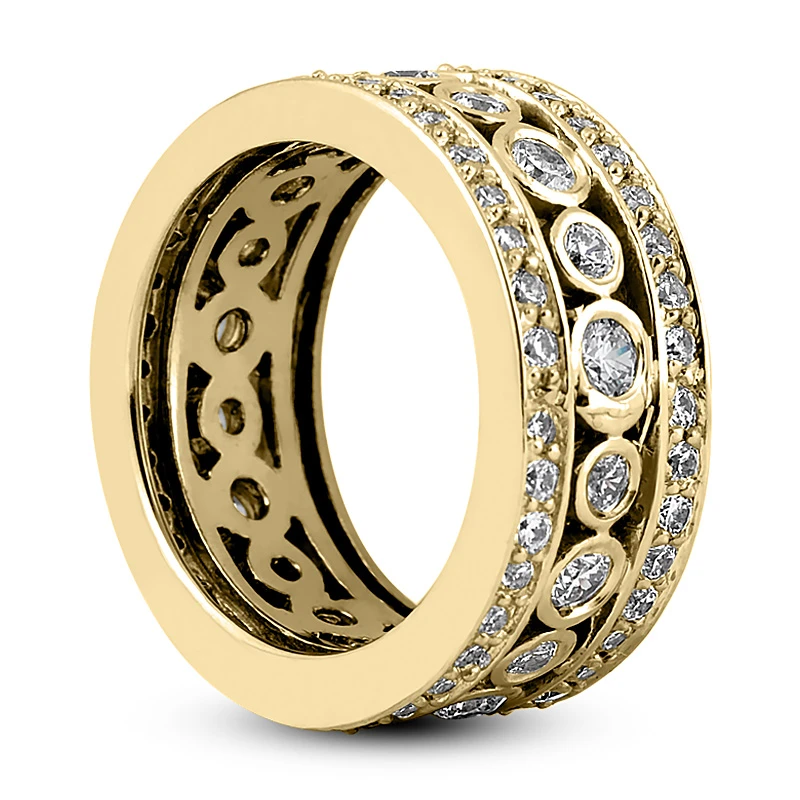 14K White Gold Round Diamond Eternity Ring 2.48ct 7 14K White Gold Round Diamond Eternity Ring 2.48ct - Image 5