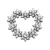 14K White Gold Round Diamond Floral Heart Pendant 3.50ct 1 14K White Gold Round Diamond Floral Heart Pendant 3.50ct -H'Hen Sale Store 14k gold round diamond floral heart pendant 350ct p 27737 white 20220426