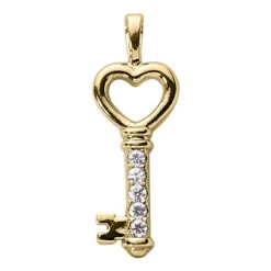 14K White Gold Round Diamond Heart Key Pendant 0.25ct 5 14K White Gold Round Diamond Heart Key Pendant 0.25ct -H'Hen Sale Store 14k gold round diamond heart key pendant 025ct p 30617 yellow 20220426