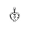 Round Diamond 14K White Gold Small Heart Pendant 0.07ct 1 Round Diamond 14K White Gold Small Heart Pendant 0.07ct -H'Hen Sale Store 14k gold round diamond heart necklace 007ct p 27750 white 20220426