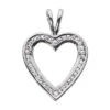14K White Gold Round Diamond V-Bale Heart Pendant 0.39ct 2 14K White Gold Round Diamond V-Bale Heart Pendant 0.39ct -H'Hen Sale Store 14k gold round diamond heart necklace 039ct p 27753 white 20220426