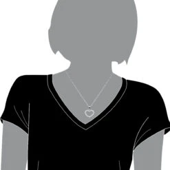 14K White Gold Round Diamond Heart Necklace 0.48ct 18 14K White Gold Round Diamond Heart Necklace 0.48ct -H'Hen Sale Store 14k gold round diamond heart necklace 048ct p 27741 bodwh