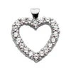 14K White Gold Round Diamond Heart Necklace 2.40ct 2 14K White Gold Round Diamond Heart Necklace 2.40ct -H'Hen Sale Store 14k gold round diamond heart necklace 240ct p 27758 white 20220426