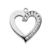 14K White Gold Round Diamond Heart Pendant 0.45ct -H'Hen Sale Store 14k gold round diamond heart pendant 045ct p 27791 white 20220426