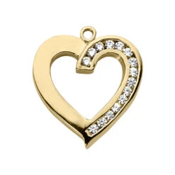 14K White Gold Round Diamond Heart Pendant 0.45ct -H'Hen Sale Store 14k gold round diamond heart pendant 045ct p 27791 yellow 20220426