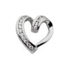 14K White Gold Curved Round Diamond Heart Pendant 0.48ct -H'Hen Sale Store 14k gold round diamond heart pendant 048ct p 27803 white 20220426