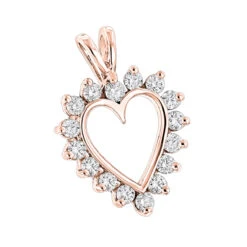 14K White Gold Round Diamond Heart Pendant 0.64ct 16mm -H'Hen Sale Store 14k gold round diamond heart pendant 064ct p 27831 ro