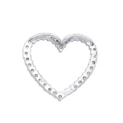 14K White Gold Round Diamond Heart Pendant 0.68ct 22.2mm 13 14K White Gold Round Diamond Heart Pendant 0.68ct 22.2mm -H'Hen Sale Store 14k gold round diamond heart pendant 068ct p 27681 backwh 20200306