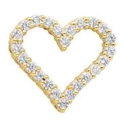 14K White Gold Round Diamond Heart Pendant 1.68ct -H'Hen Sale Store 14k gold round diamond heart pendant 168ct p 27691 ye