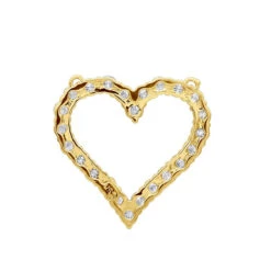 14K White Gold Round Diamond Heart Pendant 3.60ct 29mm -H'Hen Sale Store 14k gold round diamond heart pendant 360ct p 27692 backye