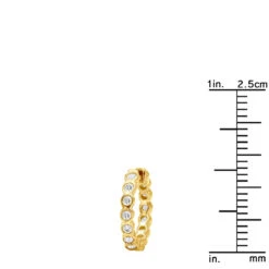 14K Yellow Gold Round Diamond Hoop Huggie Earrings 0.16ct 17 14K Yellow Gold Round Diamond Hoop Huggie Earrings 0.16ct -H'Hen Sale Store 14k gold round diamond hoop huggie earrings 016ct p 6827 rulerye