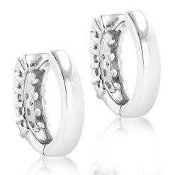 14K Yellow Gold Round Diamond Huggie Earrings 0.44ct 12 14K Yellow Gold Round Diamond Huggie Earrings 0.44ct -H'Hen Sale Store 14k gold round diamond huggie earrings 044ct p 6032 backwh