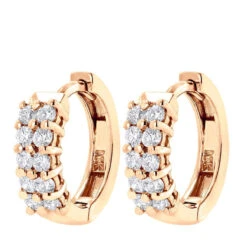 14K Yellow Gold Round Diamond Huggie Earrings 0.44ct 11 14K Yellow Gold Round Diamond Huggie Earrings 0.44ct -H'Hen Sale Store 14k gold round diamond huggie earrings 044ct p 6032 ro