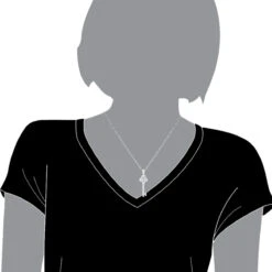 14K White Gold Round Diamond Key Pendant 1.57ct -H'Hen Sale Store 14k gold round diamond key pendant 157ct p 30603 bodwh