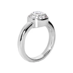 Thin 14K White Gold Round Diamond Ladies Ring 0.71ct -H'Hen Sale Store 14k gold round diamond ladies ring 071ct p 29701 back white