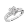 14K White Gold Round Diamond Ladies Ring 0.81ct 8.9mm -H'Hen Sale Store 14k gold round diamond ladies ring 081ct p 29427 white
