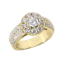 14K White Gold Round Diamonds Ladies Ring 1.27ct 5 14K White Gold Round Diamonds Ladies Ring 1.27ct -H'Hen Sale Store 14k gold round diamond ladies ring 127ct p 29337 yellow