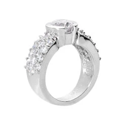 14K White Gold Round Diamond Ladies Ring 2.04ct -H'Hen Sale Store 14k gold round diamond ladies ring 204ct p 29421 back white