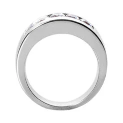 14K White Gold Round Diamond Men's Wedding Band 1.25ct 8 14K White Gold Round Diamond Men's Wedding Band 1.25ct -H'Hen Sale Store 14k gold round diamond mens wedding band 125ct p 25541 back white 20220426