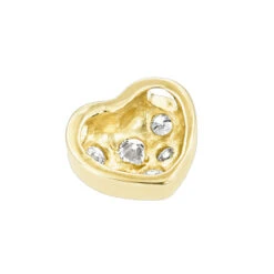 Small 14K Yellow Gold Round Diamond Pave Heart Pendant 0.16ct 11 Small 14K Yellow Gold Round Diamond Pave Heart Pendant 0.16ct -H'Hen Sale Store 14k gold round diamond pave heart pendant 016ct p 27725 backye