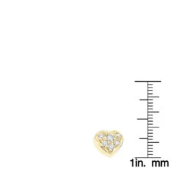 Small 14K Yellow Gold Round Diamond Pave Heart Pendant 0.16ct 13 Small 14K Yellow Gold Round Diamond Pave Heart Pendant 0.16ct -H'Hen Sale Store 14k gold round diamond pave heart pendant 016ct p 27725 rulerye