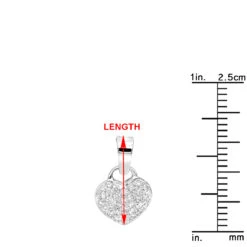 14K White Gold Round Diamond Pave Heart Pendant 0.50ct 3/8in (10mm) 13 14K White Gold Round Diamond Pave Heart Pendant 0.50ct 3/8in (10mm) -H'Hen Sale Store 14k gold round diamond pave heart pendant 050ct p 27697 rulerwh