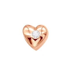 14K Yellow Gold Round Diamond Puffed Heart Pendant 0.03ct 9 14K Yellow Gold Round Diamond Puffed Heart Pendant 0.03ct -H'Hen Sale Store 14k gold round diamond puffed heart pendant 003ct p 27707 ro