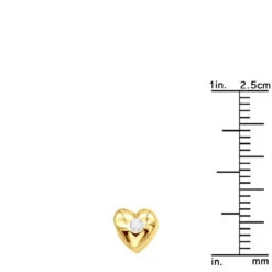 14K Yellow Gold Round Diamond Puffed Heart Pendant 0.03ct 11 14K Yellow Gold Round Diamond Puffed Heart Pendant 0.03ct -H'Hen Sale Store 14k gold round diamond puffed heart pendant 003ct p 27707 rulerye
