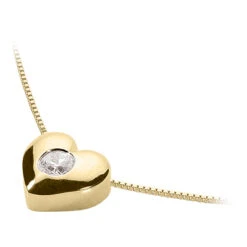 14K White Gold Round Diamond Puffed Heart Pendant 0.10ct 9 14K White Gold Round Diamond Puffed Heart Pendant 0.10ct -H'Hen Sale Store 14k gold round diamond puffed heart pendant 010ct p 27708 back yellow 20220426