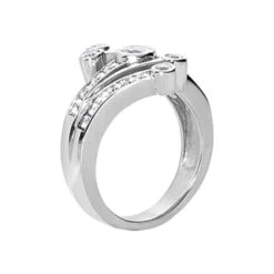 14K White Gold Round Diamond Right Hand Ring 0.75ct -H'Hen Sale Store 14k gold round diamond right hand ring 075ct p 29795 back white