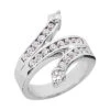14K White Gold Round Diamond Right Hand Ring 0.90ct -H'Hen Sale Store 14k gold round diamond right hand ring 090ct p 29744 white