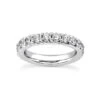 Thin 14K White Gold Round Diamonds Eternity Band 0.64ct