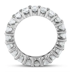 Thin 14K White Gold Round Diamonds Eternity Band 3.10ct -H'Hen Sale Store 14k gold round diamonds eternity band 310ct p 24832 additional white