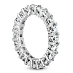 Thin 14K White Gold Round Diamonds Eternity Band 3.10ct -H'Hen Sale Store 14k gold round diamonds eternity band 310ct p 24832 back white 20220426