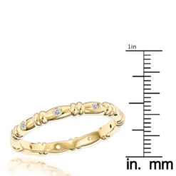 14K Yellow Gold Round Diamonds Eternity Ring For Women 0.14ct 13 14K Yellow Gold Round Diamonds Eternity Ring For Women 0.14ct -H'Hen Sale Store 14k gold round diamonds eternity ring 014ct p 24866 rulerye