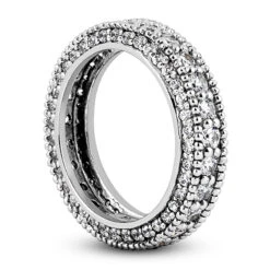 14K White Gold Round Diamonds Eternity Ring 2.06ct -H'Hen Sale Store 14k gold round diamonds eternity ring 206ct p 24865 back white 20220426