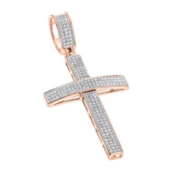 14K White Gold Round Pave Diamond Cross Pendant 0.5ct 10 14K White Gold Round Pave Diamond Cross Pendant 0.5ct -H'Hen Sale Store 14k gold round pave diamond cross pendant 079ct p 5826 ro