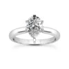 14K White Gold Six-Prong Solitaire Engagement Ring 0.75ct