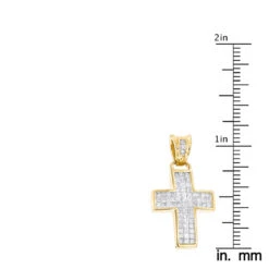 Unique 14K White Gold Small Diamond Cross Pendant 1.1ct Princess Cut Diamonds 13 Unique 14K White Gold Small Diamond Cross Pendant 1.1ct Princess Cut Diamonds -H'Hen Sale Store 14k gold small diamond cross pendant 150ct p 40105 rulerye
