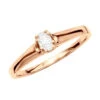 Affordable 14K Rose Gold Solitaire Engagement Ring 0.25ct 3.1mm -H'Hen Sale Store 14k gold solitaire engagement ring 025ct p 25017 20211114