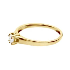 Affordable 14K Rose Gold Solitaire Engagement Ring 0.25ct 3.1mm 14 Affordable 14K Rose Gold Solitaire Engagement Ring 0.25ct 3.1mm -H'Hen Sale Store 14k gold solitaire engagement ring 025ct p 25017 backye