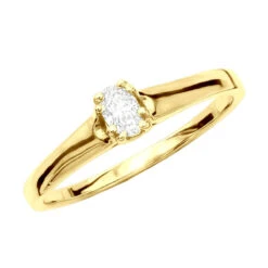 Affordable 14K Rose Gold Solitaire Engagement Ring 0.25ct 3.1mm 11 Affordable 14K Rose Gold Solitaire Engagement Ring 0.25ct 3.1mm -H'Hen Sale Store 14k gold solitaire engagement ring 025ct p 25017 ye