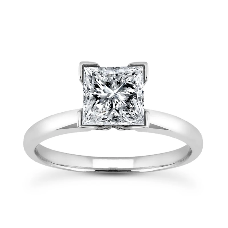 14K White Gold Solitaire Engagement Ring 0.30ct 2.2mm 3 14K White Gold Solitaire Engagement Ring 0.30ct 2.2mm