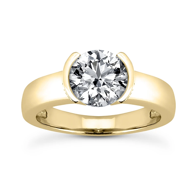 14K White Gold Solitaire Engagement Ring 0.50ct 2.7mm 4 14K White Gold Solitaire Engagement Ring 0.50ct 2.7mm - Image 2