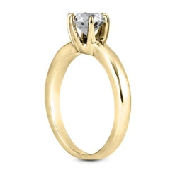 14K White Gold Solitaire Engagement Ring 0.50ct 2.70mm -H'Hen Sale Store 14k gold solitaire engagement ring 050ct p 24967 back yellow 20220426
